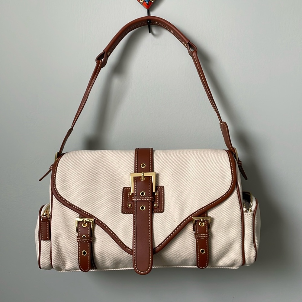 Maxx New York canvas and leather bag. NWOT